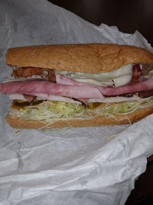 Kings Club Roll Sandwich Turkey,Ham,Roast Beef,Bacon and Cheese