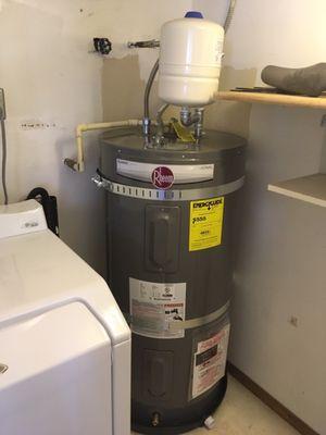 Our new water heater installation! 3