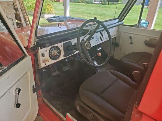 My 1968 Ford Bronco  I've replaced EVERYTHING I've literally changed it all.  Stayed original as I could. Except for the motor.