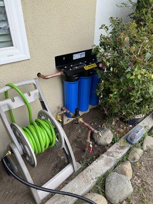 New whole house filtration system installed