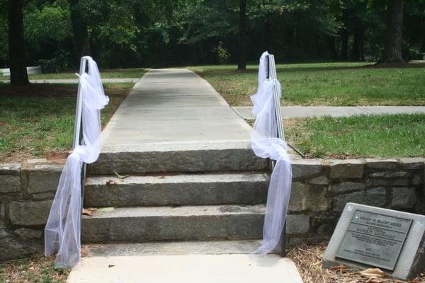 Front steps at Taylor-Grady House in Athens, GA.