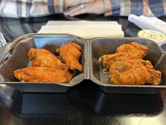 We got six wings to test them out in our search for the best wings in the valley - ATL is in the top quartile!