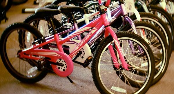 Bikes for the whole family at Riverside