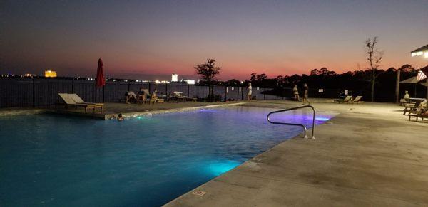 Pool and Hot Tub next to full bar, Marina and Bay