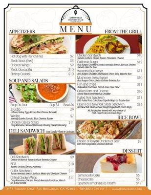 ACC March Menu