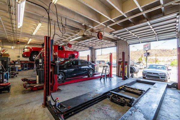 Several service bays allow us to provide convenient auto service for our customers.