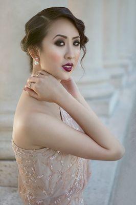 A portrait I shot with Angy's makeup artistry.