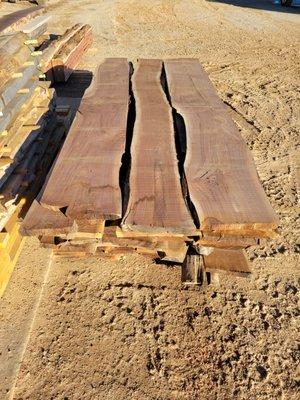 Fresh pack of black walnut slabs headed to the store