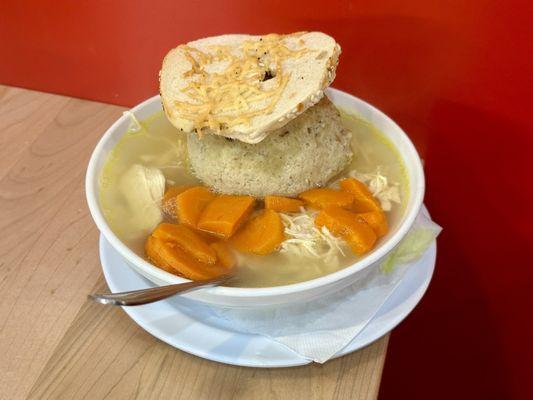 Chicken Soup with Noodles & Matzoh Ball