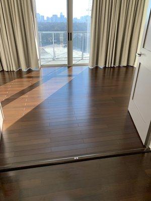 A beautiful match to the existing hardwood