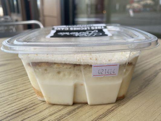 Side view of Traditional Tres Leches