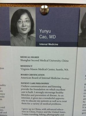 Yunyu Cao, M.D.