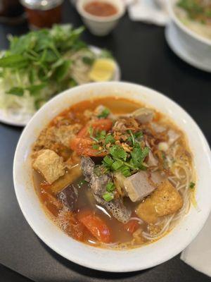 Bun rieu - surprisingly good, but a little too salty