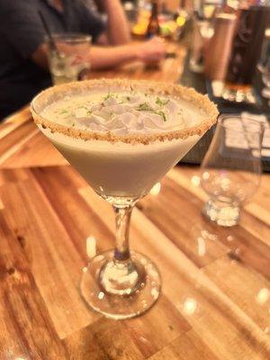 Key lime pie martini