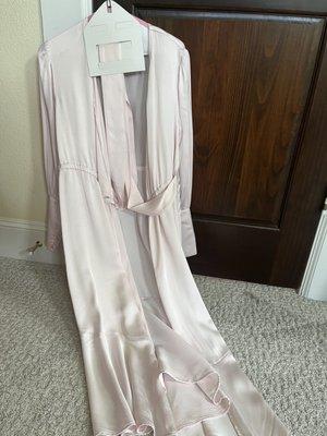 The color of the dress after they ruined it- LIGHT PINK!!!!