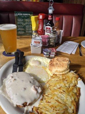 Chicken fried steak. Was good for bar food.