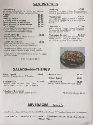 Menu - November 2017