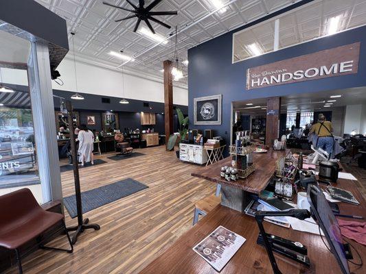 B Sharp Cut Co has 3 stylists and 2 barbers and is located in the heart of downtown.