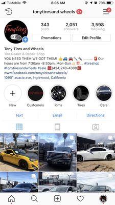 This is the Instagram page