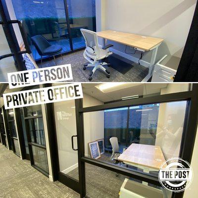 Our one person private offices