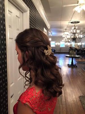 Homecoming hair by Ashley Boyd