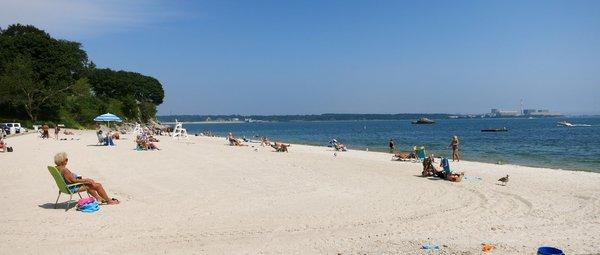 The beach is right across the street.