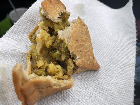 The samosas are so flavorful and mint chutney chunky and DELICIOUS!