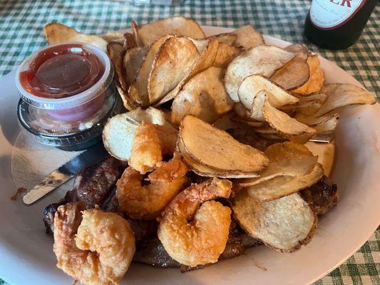 Steak and Shrimp