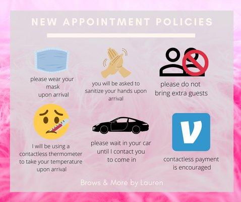 New Appointment Policies