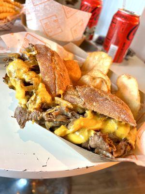 Sliced Ribeye Cheesesteak