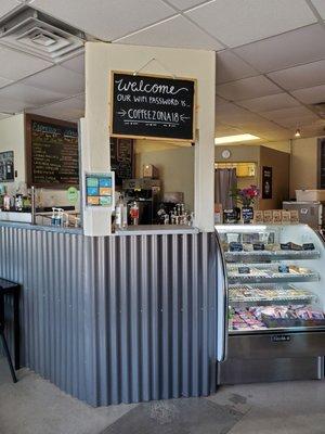 Counter and pastry case