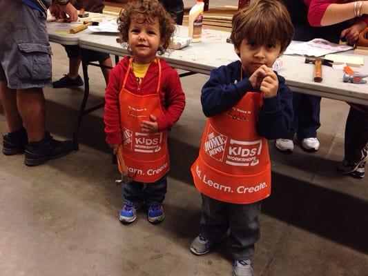 Kid day at Home Depot