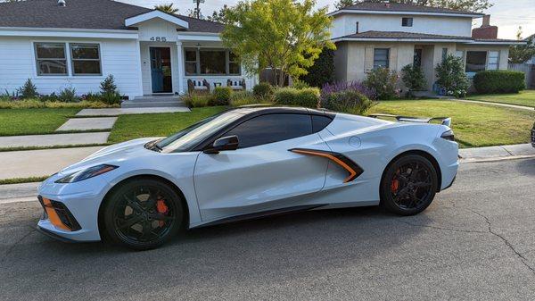 Full Canopy and Roof Wrap, Orange Accents, & Window Tint