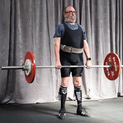 Bay Strength lifter Jonathan deadlifting at the Starting Strength Spring Challenge.