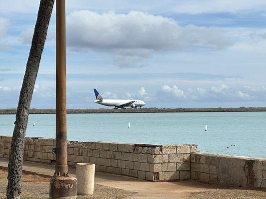 Pretty cool to watch planes taking off at HNL next door!