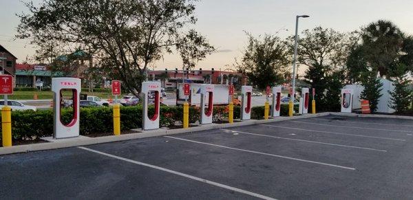 Tesla charging stations