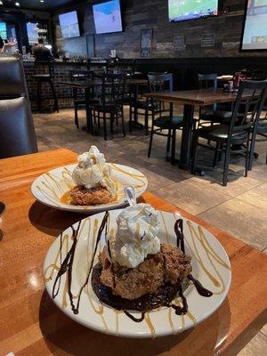 Deep fat fried desserts , so good! I had to save some of my pecan pie for the next day!