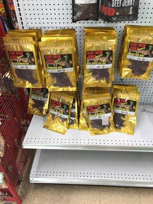 They carry all my favorite craft brews but they're the only store I know that carries Alien Jerky!