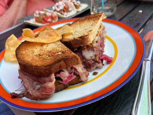 Reuben: pickles & horseradish & yumminess