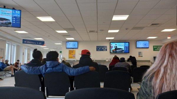 Haymarket RMV waiting room