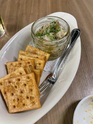 Low country shrimp. The crackers were interesting texture. Second best item we ate.