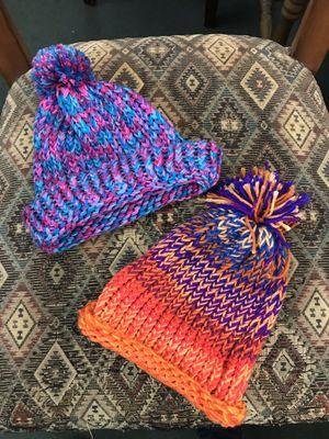 Two beanies each $1