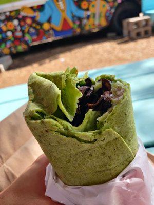 Portobello wrap. Starts out delicious.