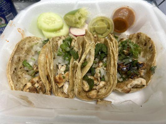 Chicken street tacos