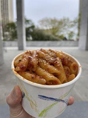 $5 Penne-Bokki Special. Spicy cheesey