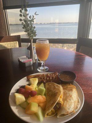 Breakfast with a view