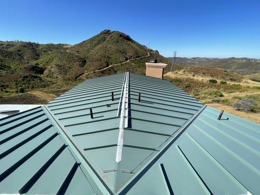 Title 24 Metal Standing seam roof installation