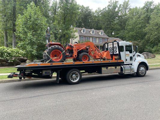 Kabota tractor towing