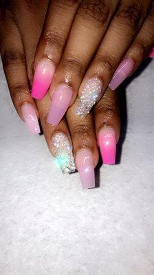 Ombré set with a hint of pixie dust.