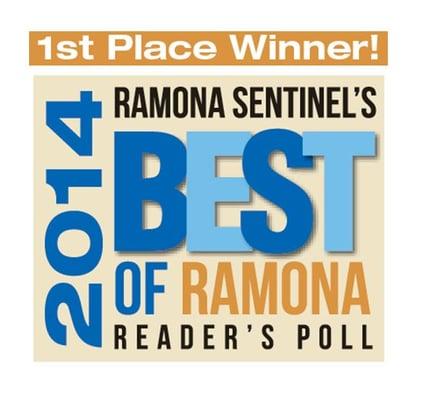 Voted #1 Home Service in  Ramona for 2014!